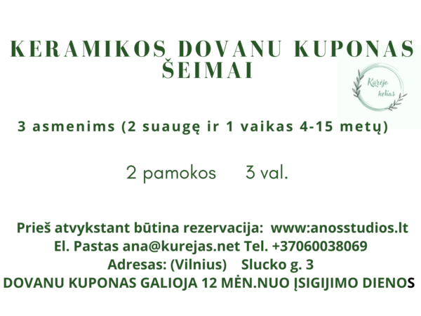Dovanų kuponas seimai